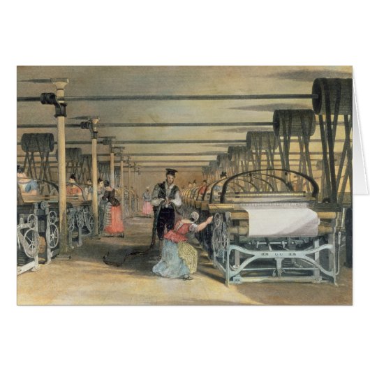 Power loom weaving, 1834 cards (Front Horizontal)