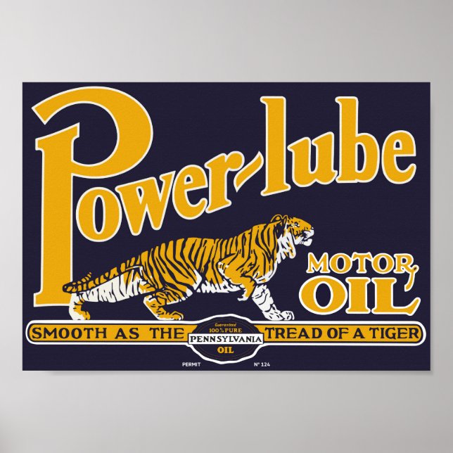 Power Lube Motor Oil Poster (Front)