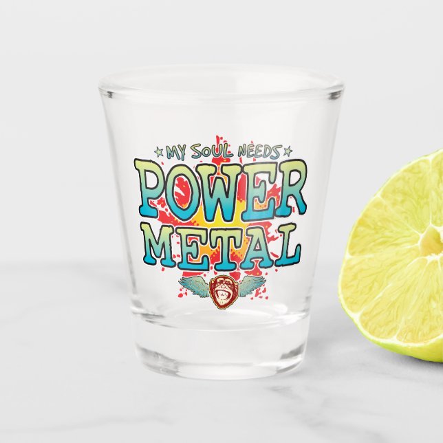 Power Metal Soul Shot Glass (Front)