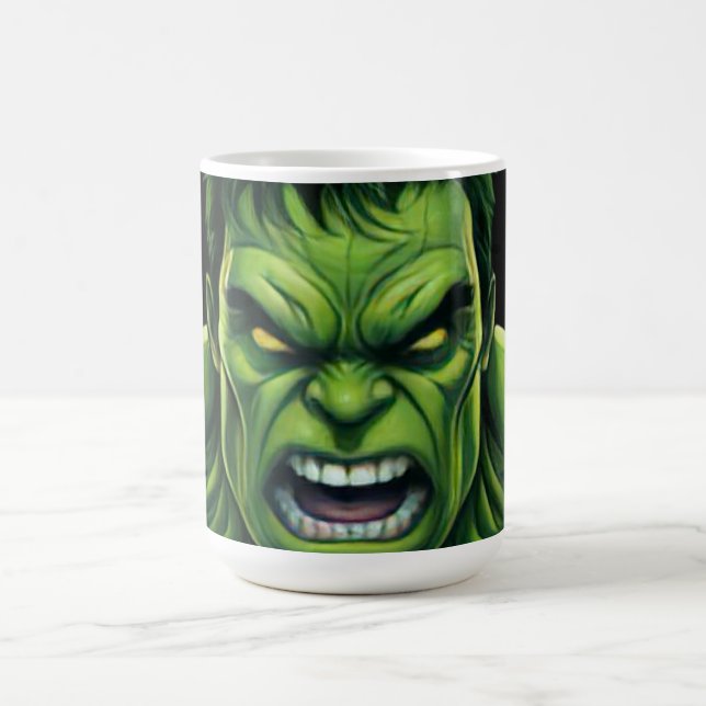 Power Monster Comic Mug – Green Muscular Creature  (Center)