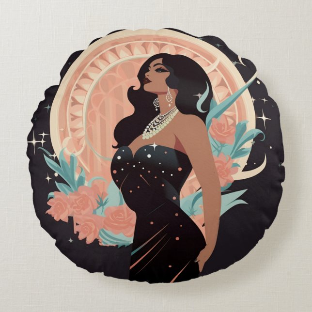 POWER OF BEAUTY #1 ROUND PILLOW (Front)