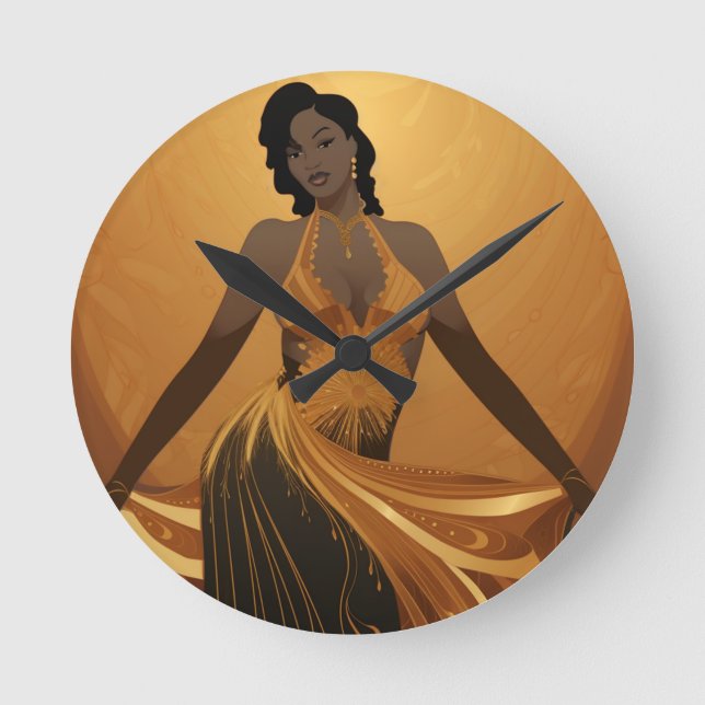 POWER OF BEAUTY #4 ROUND CLOCK (Front)