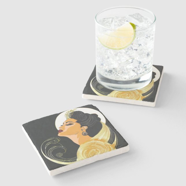 POWER OF BEAUTY #6 STONE COASTER (Side)