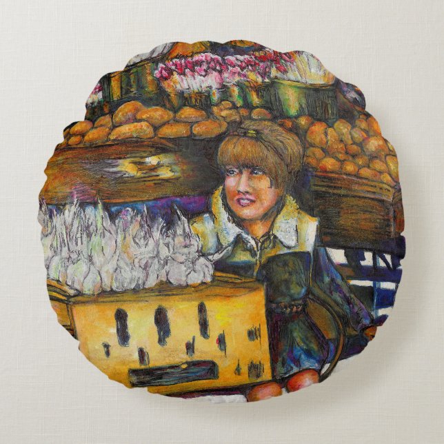 Power of Empathy Round Pillow (Front)