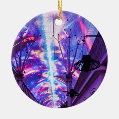 Power Of Fremont Street Ceramic Ornament