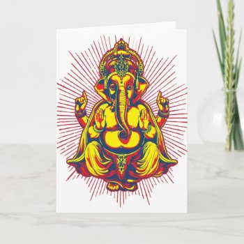 Power Of Ganesh Card by brev87 at Zazzle