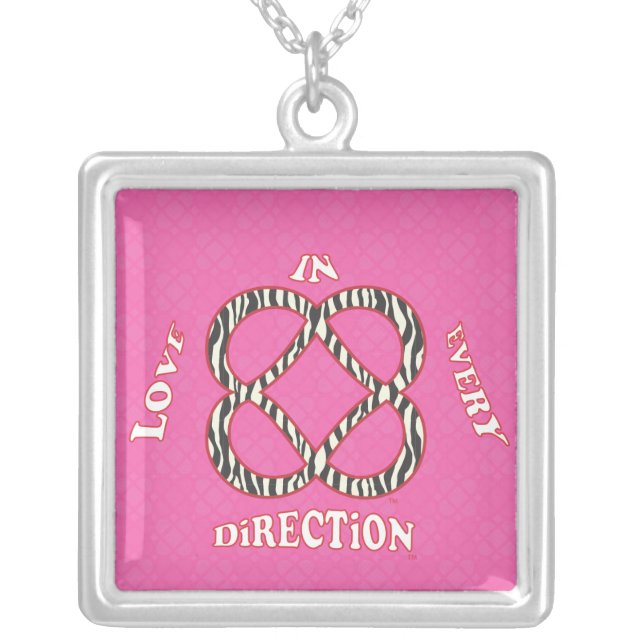 Power of Infinite Goodness Necklace.ai Silver Plated Necklace (Front)