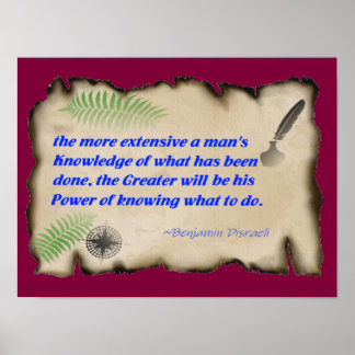 Power of knowledge (Matte) Poster