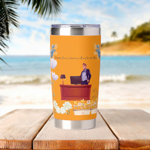 Power of leadership orange insulated tumbler