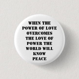 power of love pinback button