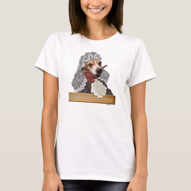 Power of Paw Judge Beagle T-Shirt (Front)