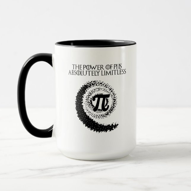 Power Of Pi Absolutely Limitless Math Design Mug (Left)