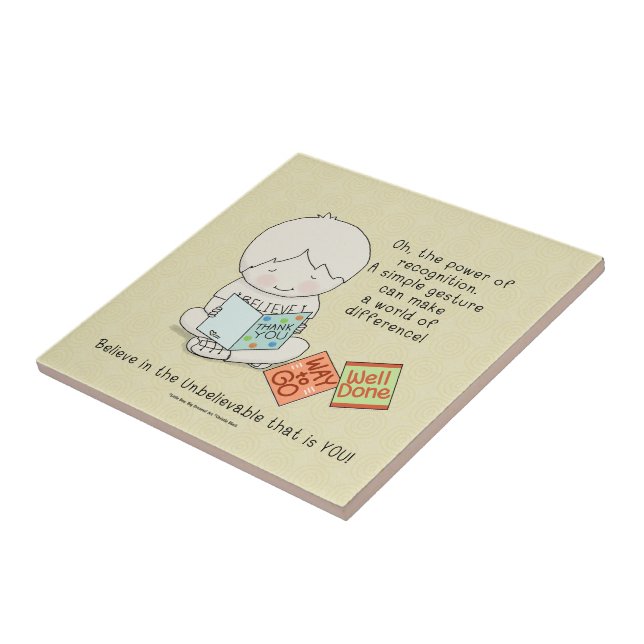 Power of Recognition Ceramic Tile (Side)