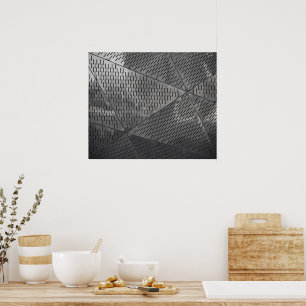 Power of steel construction Stainless Industrial Poster