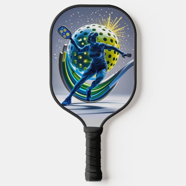  Power of the Mind – Pickleball Inspiration Carbon Fiber Pickleball Paddle (Front)