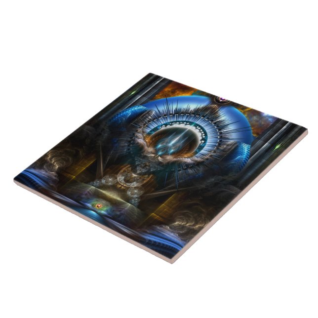 Power Of The Oracle Ceramic Tile (Side)