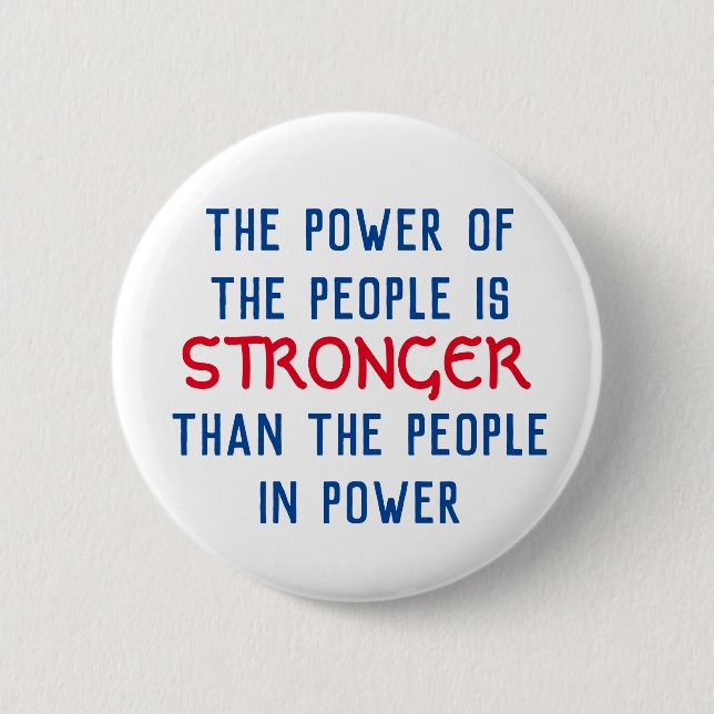 Power of the People Button (Front)