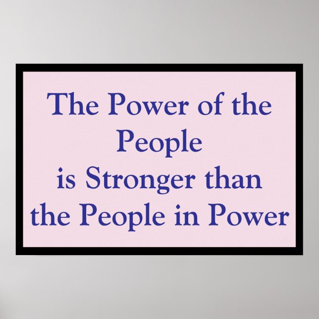 Power of the People Poster (Front)