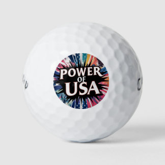 Power of USA Golf Ball - Patriotic