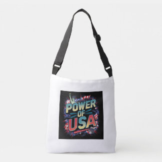 Power of USA Tote Bag - Patriotic Design