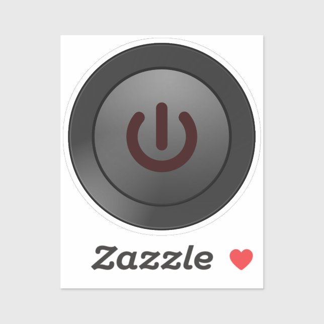 Power Off Symbol Sticker (Sheet)