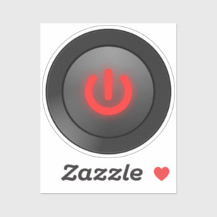 Power Off Symbol Sticker