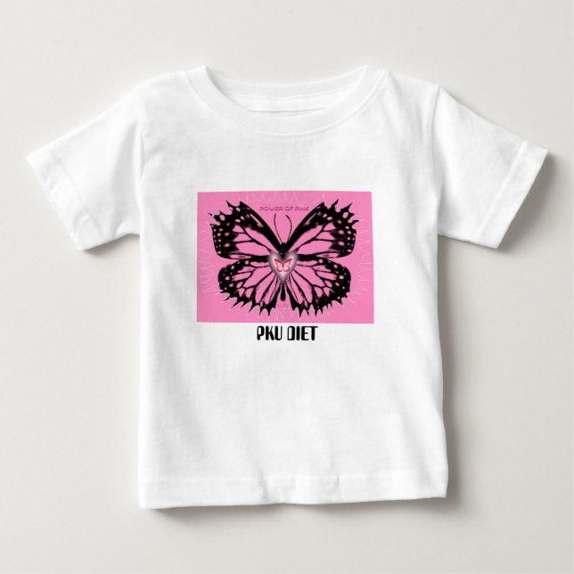 POWER OR PINK2, RED BEAUTY, PKU DIET BABY T-Shirt (Front)