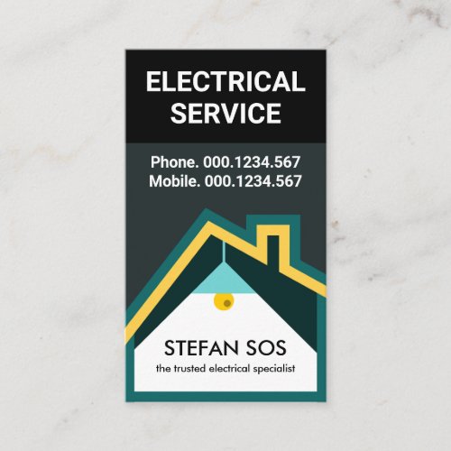 Power Outage At Home Shining Light Business Card