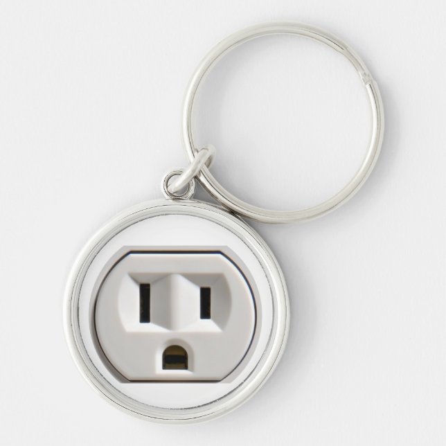 Power Outlet Keychain (Front)