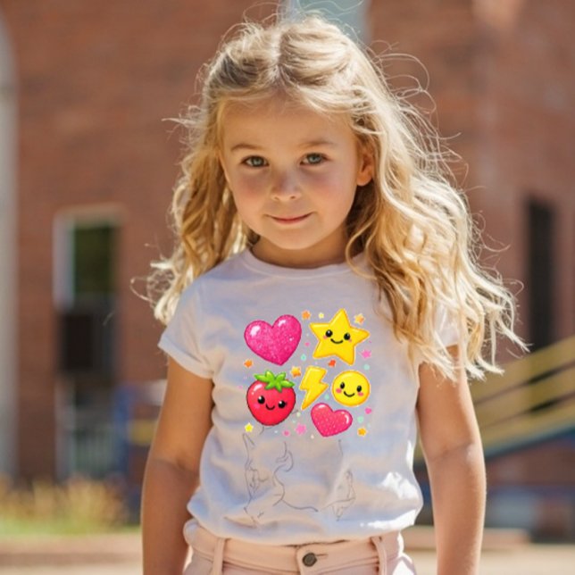 Power Pals™ Icon Mix Toddler T-Shirt – Cute Stars, (Creator Uploaded)