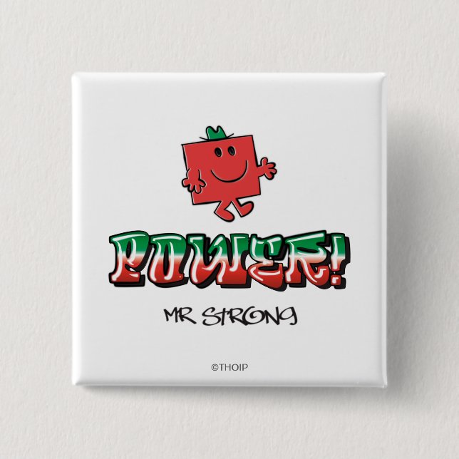 Power! Pinback Button (Front)