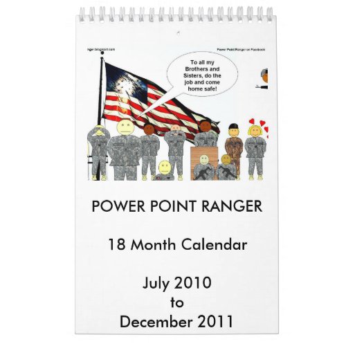 POWER POINT RANGER CALENDAR