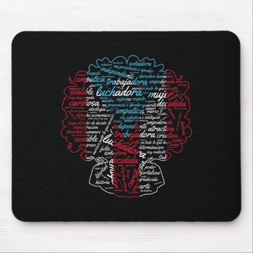 Power Puerto Rican Flag Feminist For Boricua Queen Mouse Pad