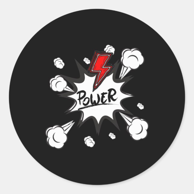 Power Puff Sticker  (Front)