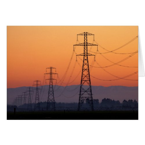 Power Pylons at Sunset