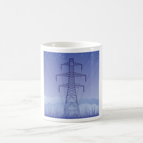 Power Pylons Starry Sky Coffee Mug