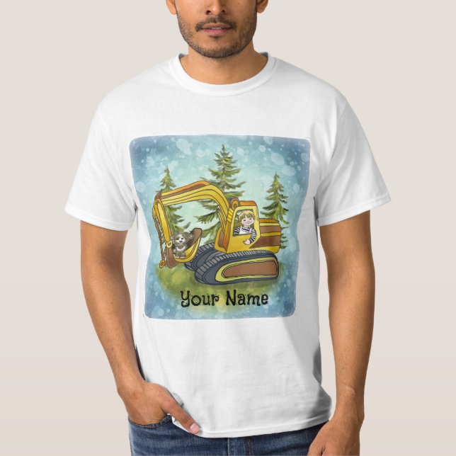 Power Shovel Kid t-shirt (Front)