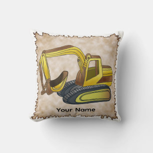 Power Shovel Throw Pillow