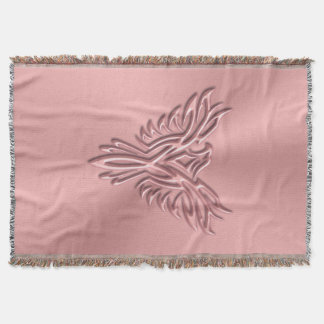 Power Snooze Refresh - Pink Phoenix Rising Throw Blanket
