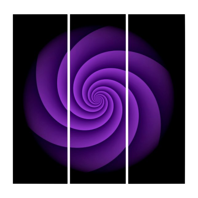 Power Spiral violet + your idea Triptych (Front)