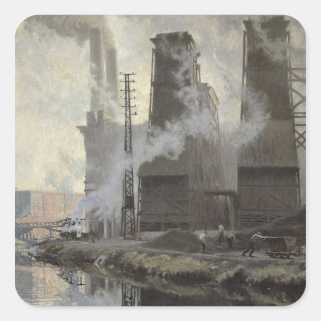 Power Station at Croix-Wasquehal Square Sticker (Front)