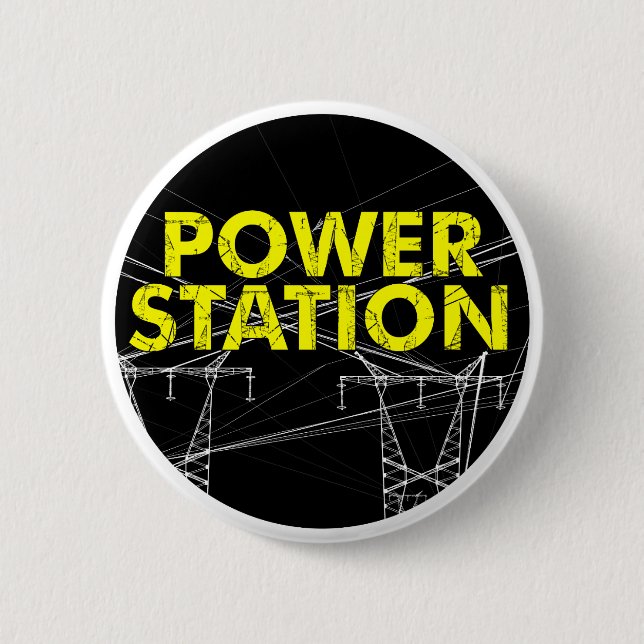 Power Station Badge/ Pin (Front)