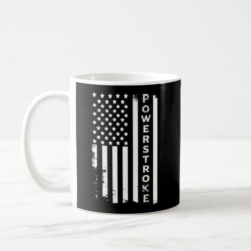 Power Stroke American Flag Coffee Mug