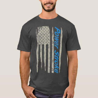 Power Stroke American Flag T-Shirt