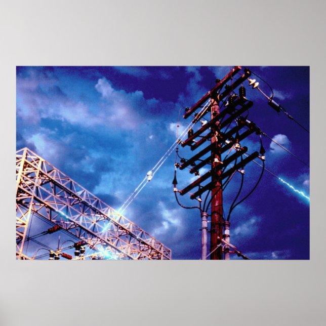 Power substation and pole poster (Front)