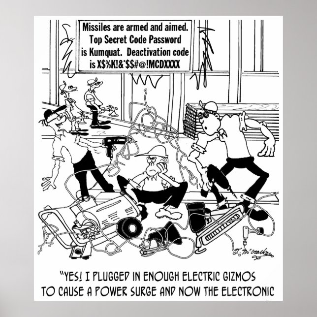 Power Surge Cartoon 7308 Poster (Front)