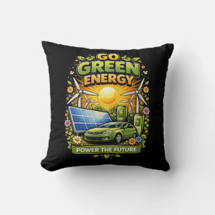 Power the Future Throw Pillow