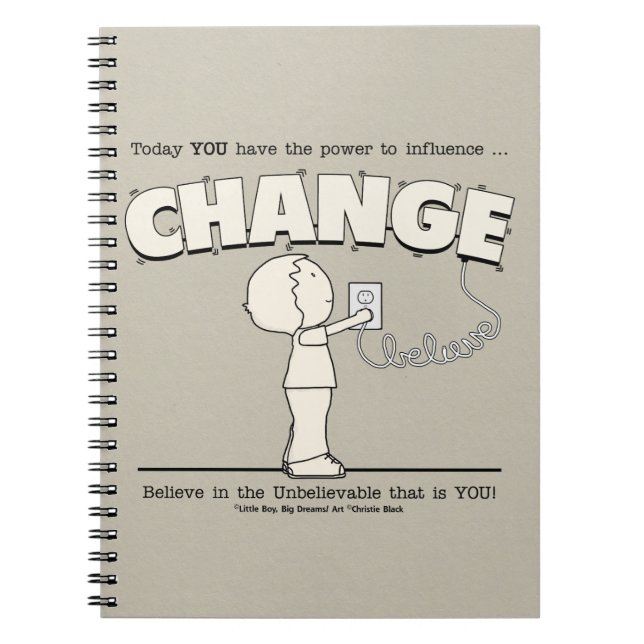 Power To Change Notebook (Front)