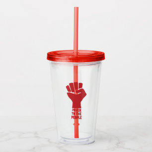 Power to the People Acrylic Tumbler