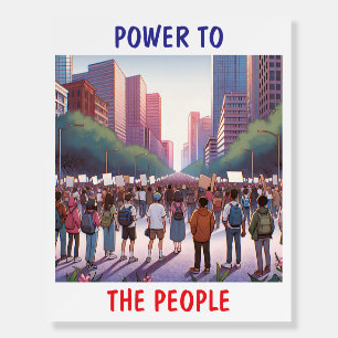 Power to the People   Anti-Trump Protest Foam Board